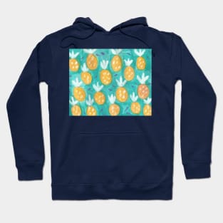 Pineapple Watercolor Pattern Hoodie